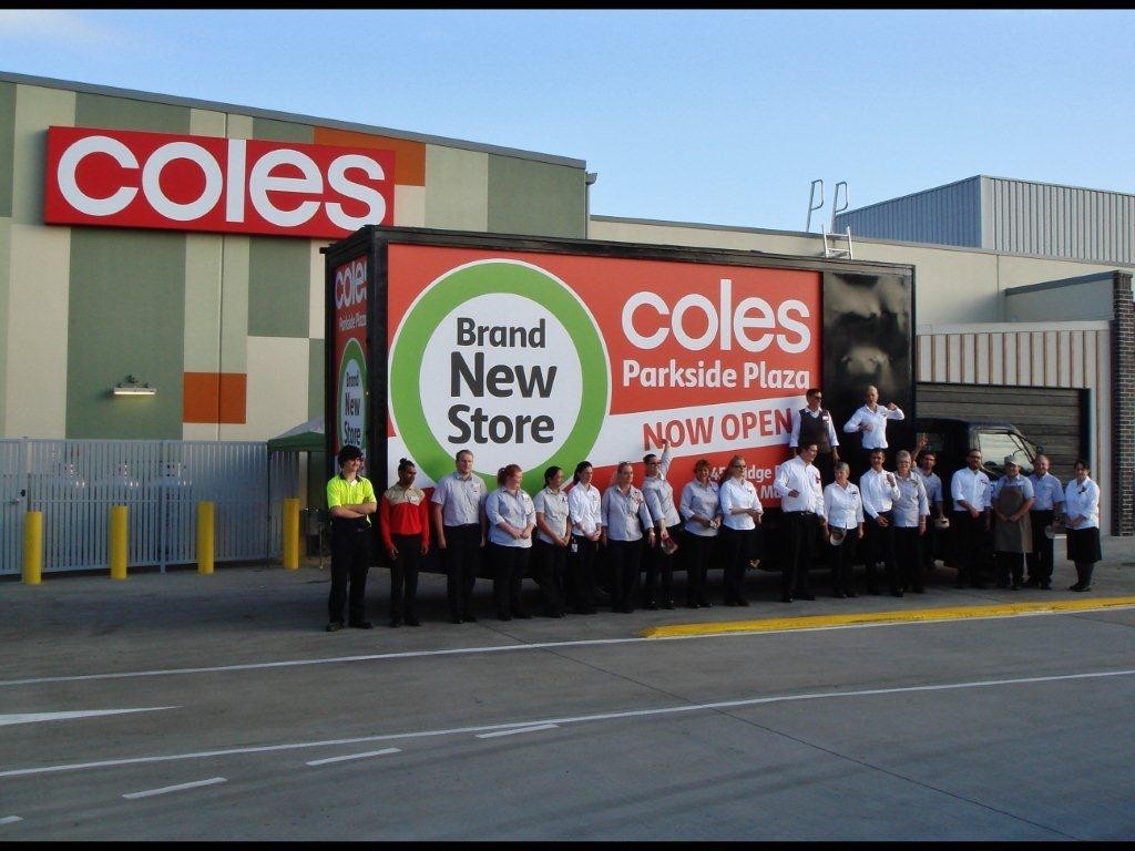 Coles Parkside Plaza used Mobile Billboards Brisbane