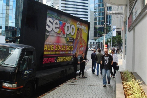 Sexpo used Mobile Billboards Brisbane