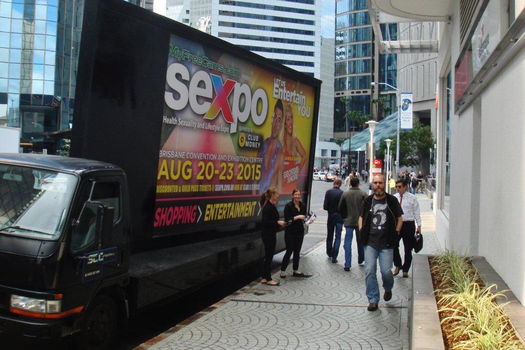 Sexpo used Mobile Billboards Brisbane